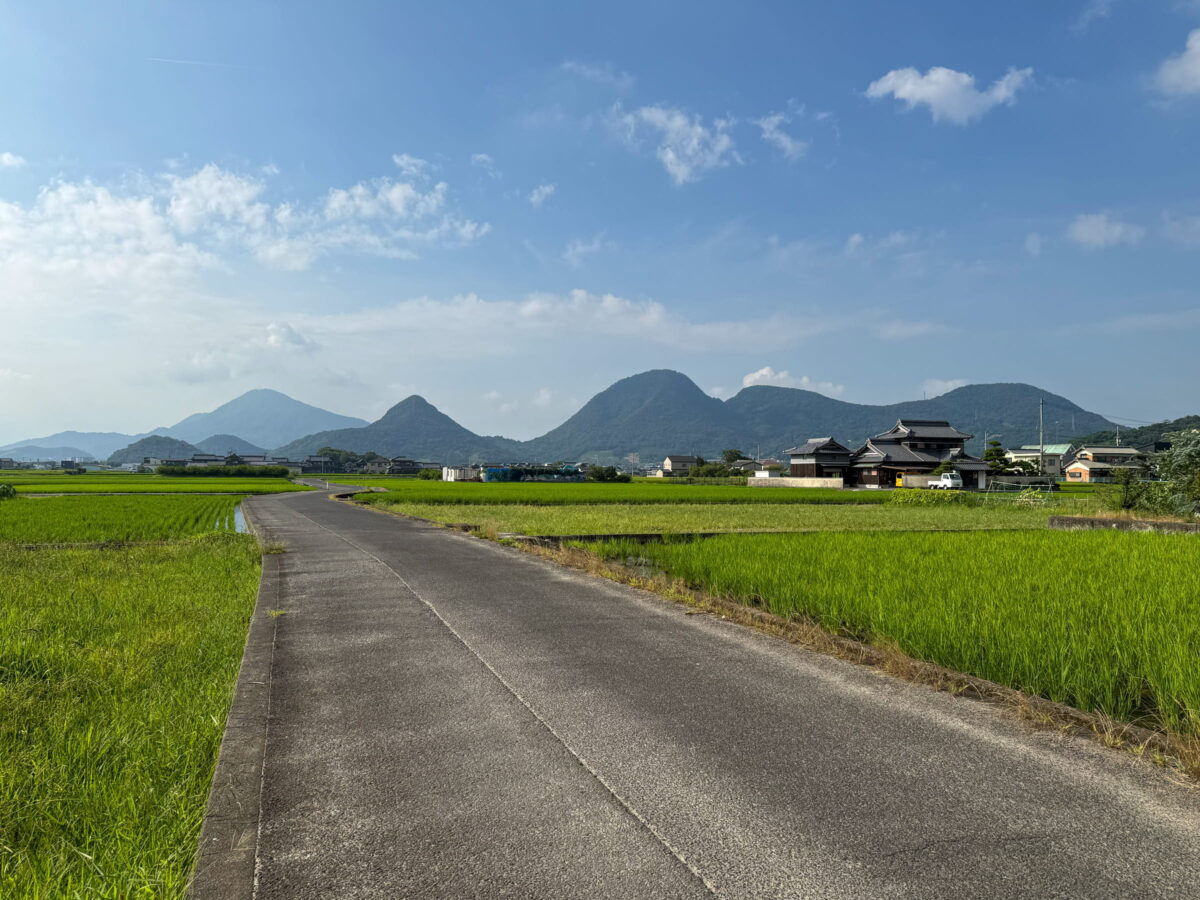 多度津町山階 田園風景