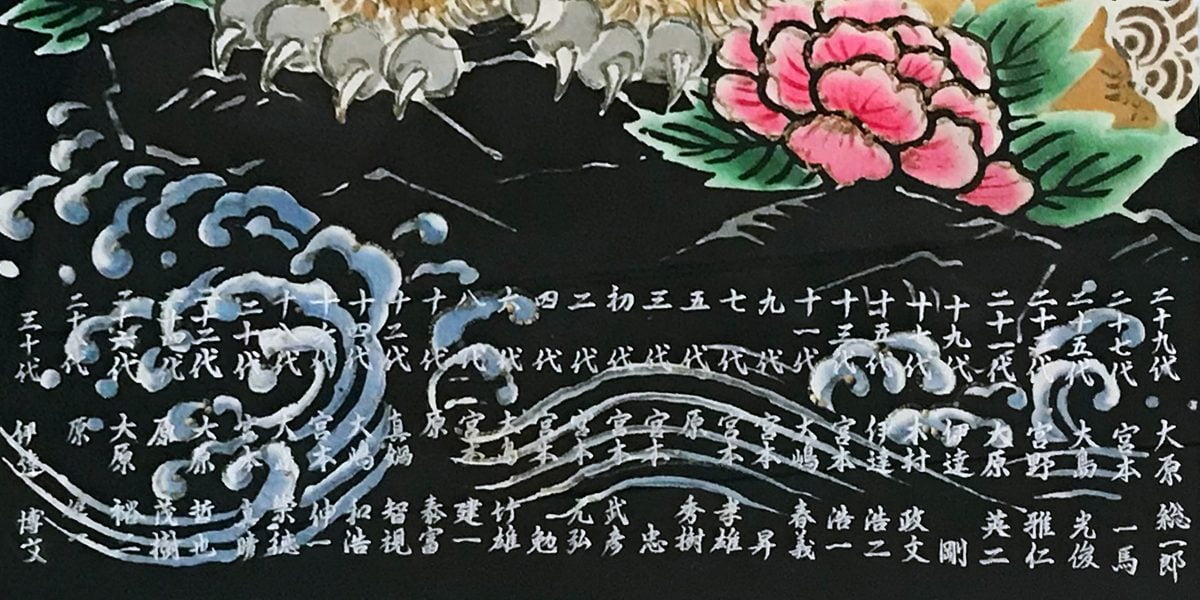 頭法被 上小原獅子組